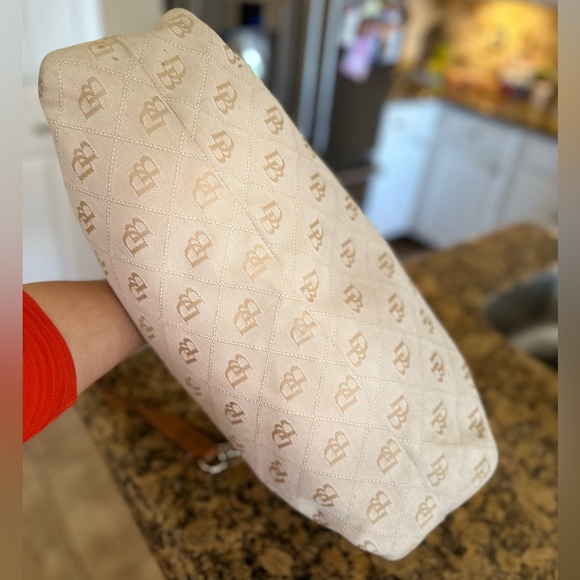 Dooney & Bourke canvas hobo style tote shopper bag • jumbo size - Picture 6 of 13